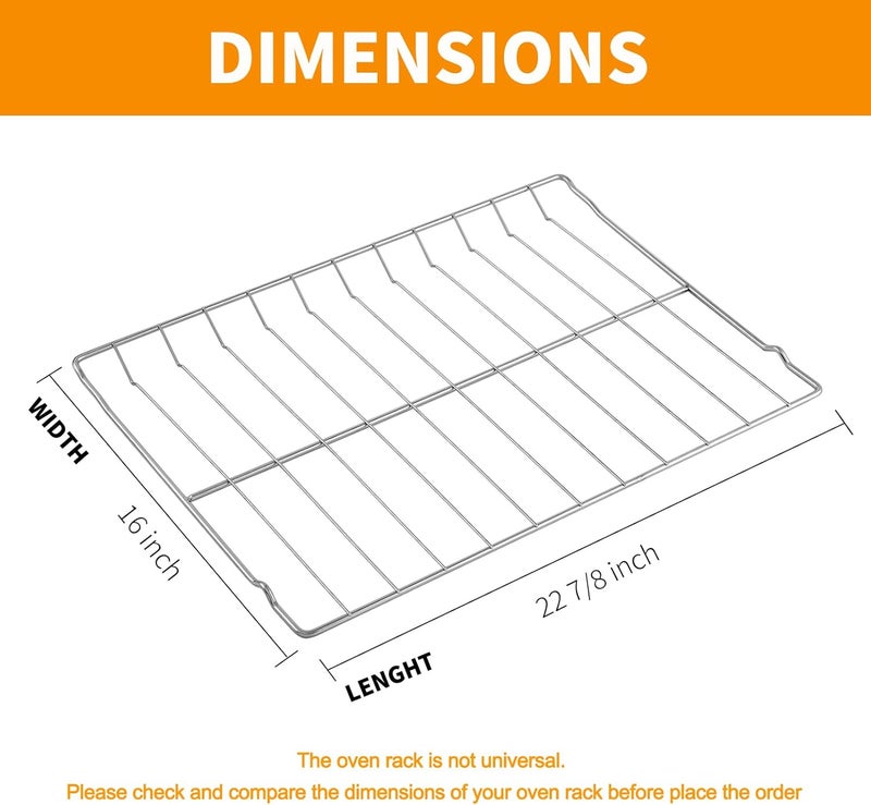 atgestore Upgraded 316067902 Oven Rack Replacement Parts for Frigidaire Kenmore Oven Parts 316069800 22 7/8 x 16 Range Stove Oven Wire Rack Frigidaire 304 Stainless Steel Air Fryer Rack Oven Accessories - Image 2
